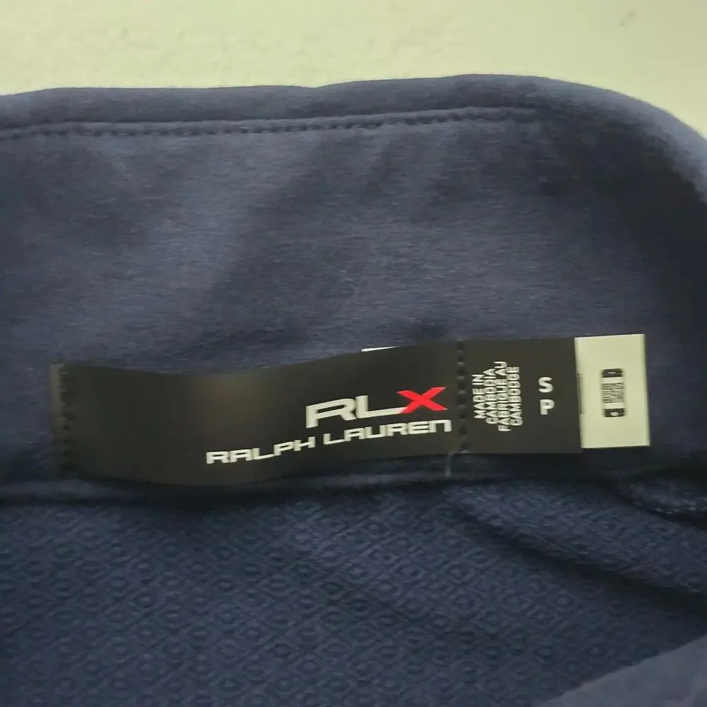 RLX Ralph Lauren Pelican Hill golf vest full zip womens blue Small 6498‎